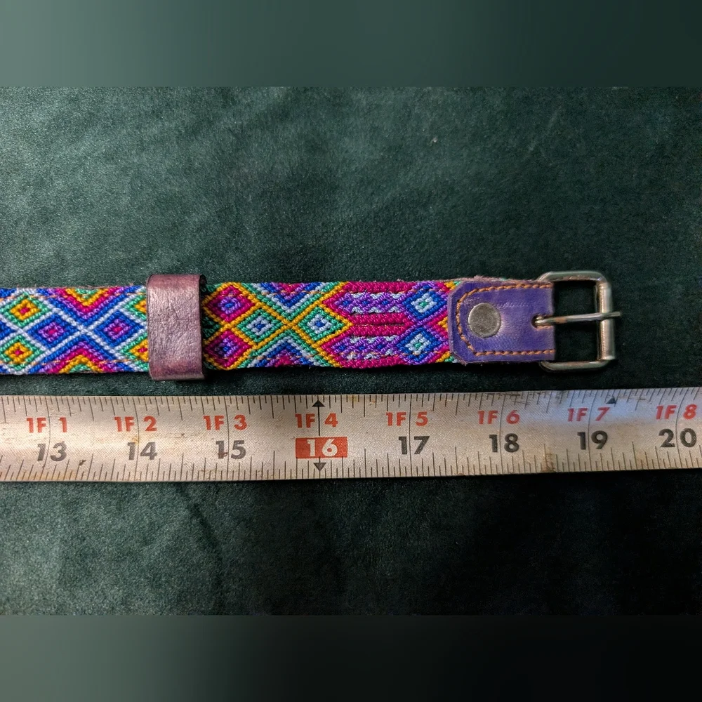Artisan Handwoven Colorful Dog Collar